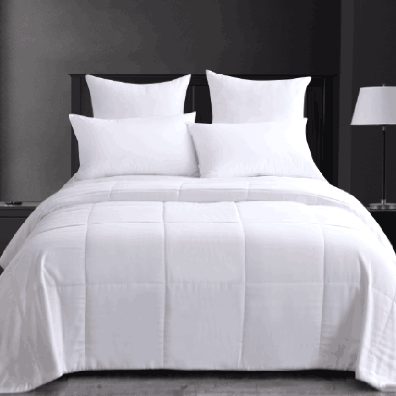Ensemble de draps double en soie de mûrier ivoire