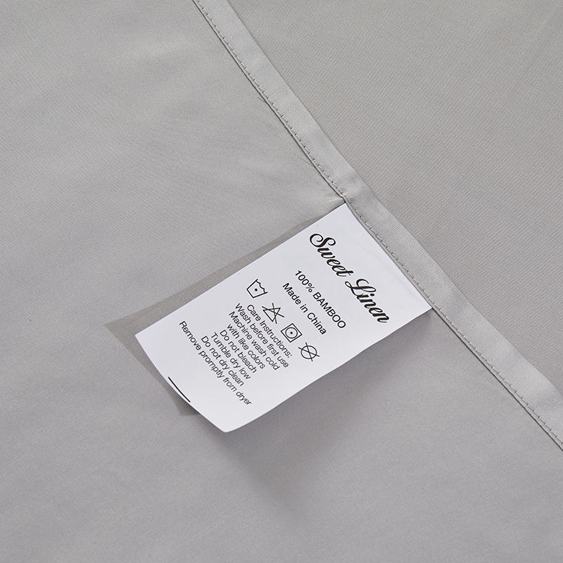Ensemble de draps en pur coton peigné évacuant l'humidité