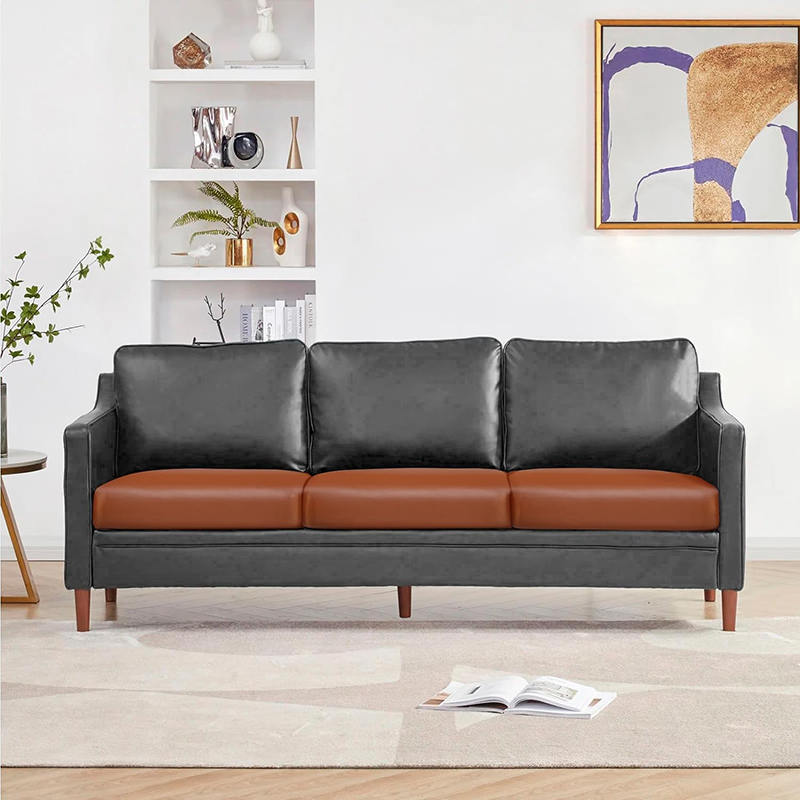 Housse de canapé simple imperméable et élégante en cuir