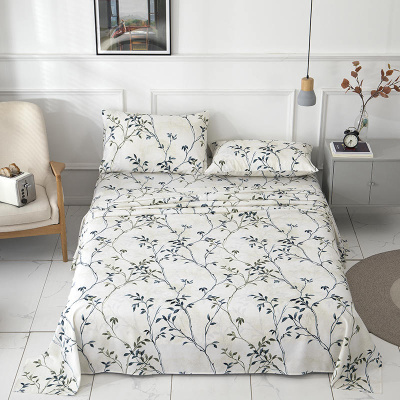 Ensemble complet de draps en microfibre à motifs