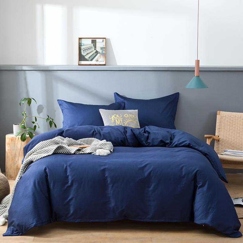 Housse de couette en coton égyptien avec boutons