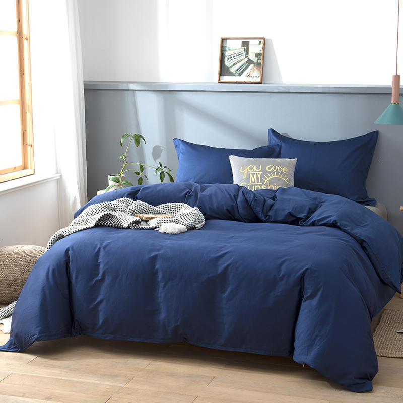 Housse de couette en coton égyptien avec boutons