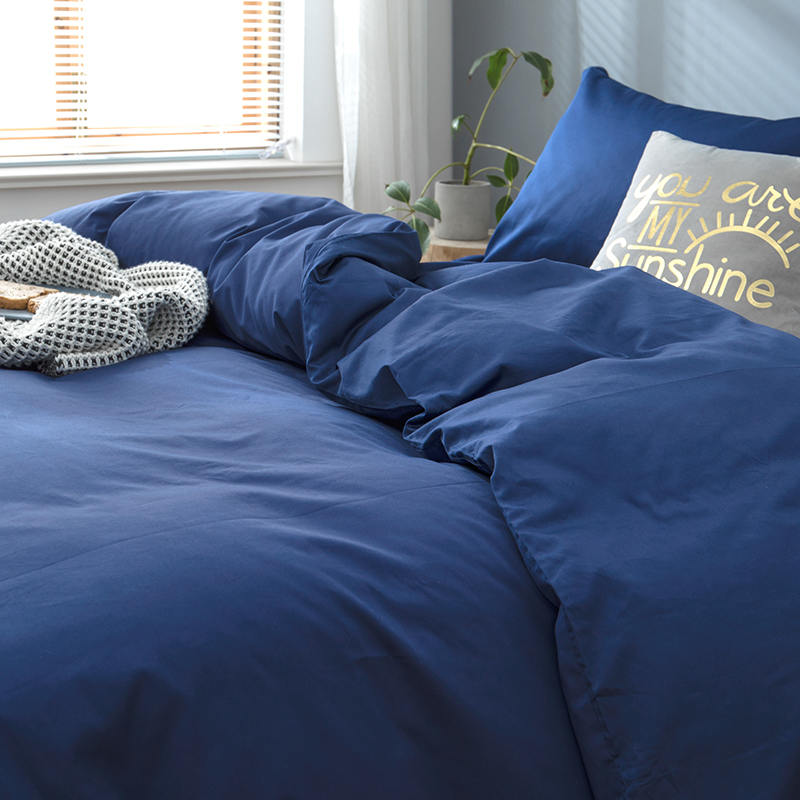 Housse de couette en coton égyptien avec boutons