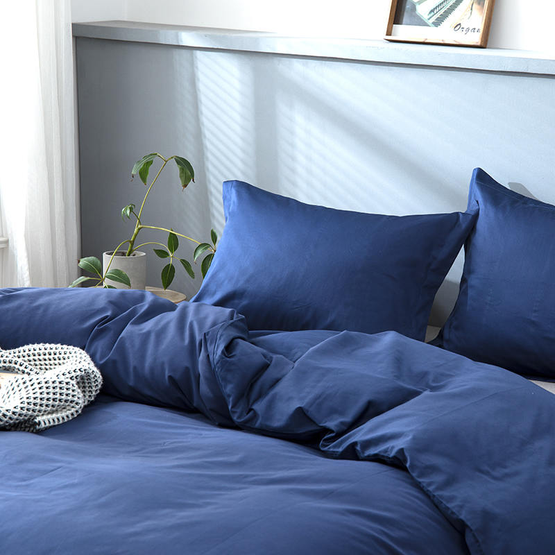 Housse de couette en coton égyptien avec boutons