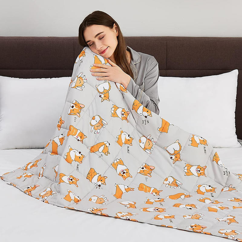 Couverture chaude lestée pour l'hiver