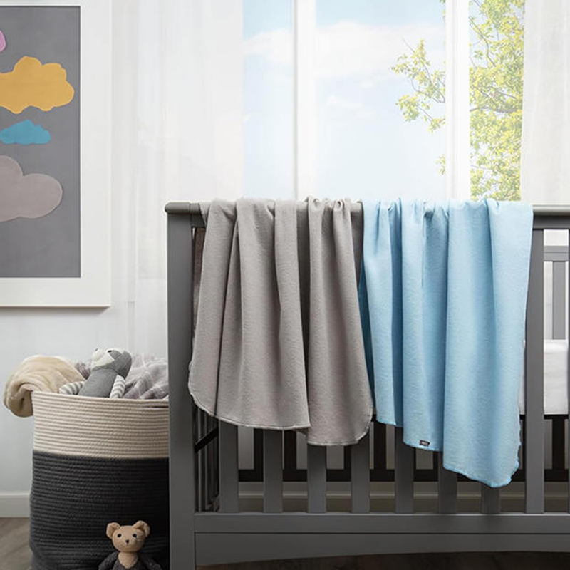 Couverture en flanelle pur coton pour berceau