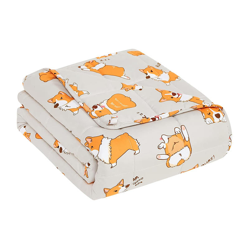 Couverture chaude lestée pour l'hiver