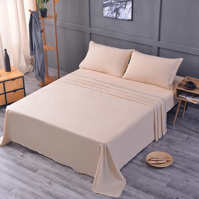 Ensemble de draps imprimés en microfibre brossée douce et infroissable