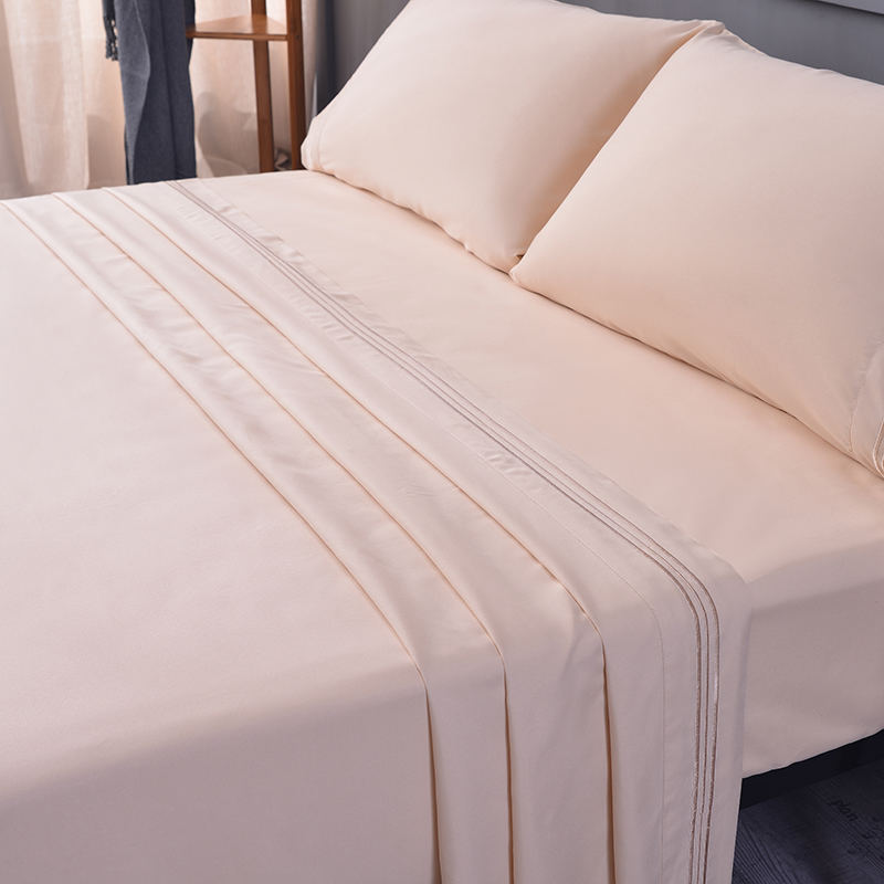 Ensemble de draps imprimés en microfibre brossée douce et infroissable