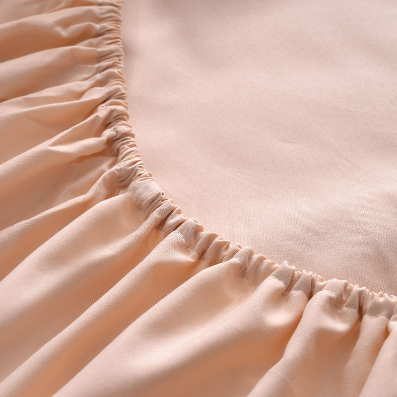 Ensemble de draps doubles en satin champagne