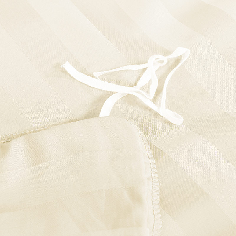 Ensemble de quatre draps en bambou satiné doux blanc froid d'été King Size
