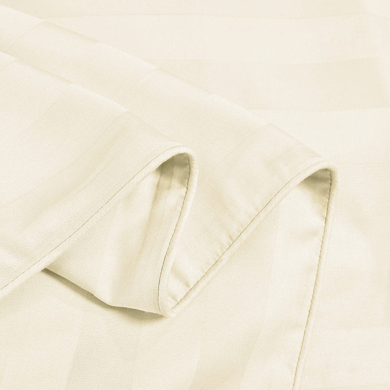 Ensemble de quatre draps en bambou satiné doux blanc froid d'été King Size