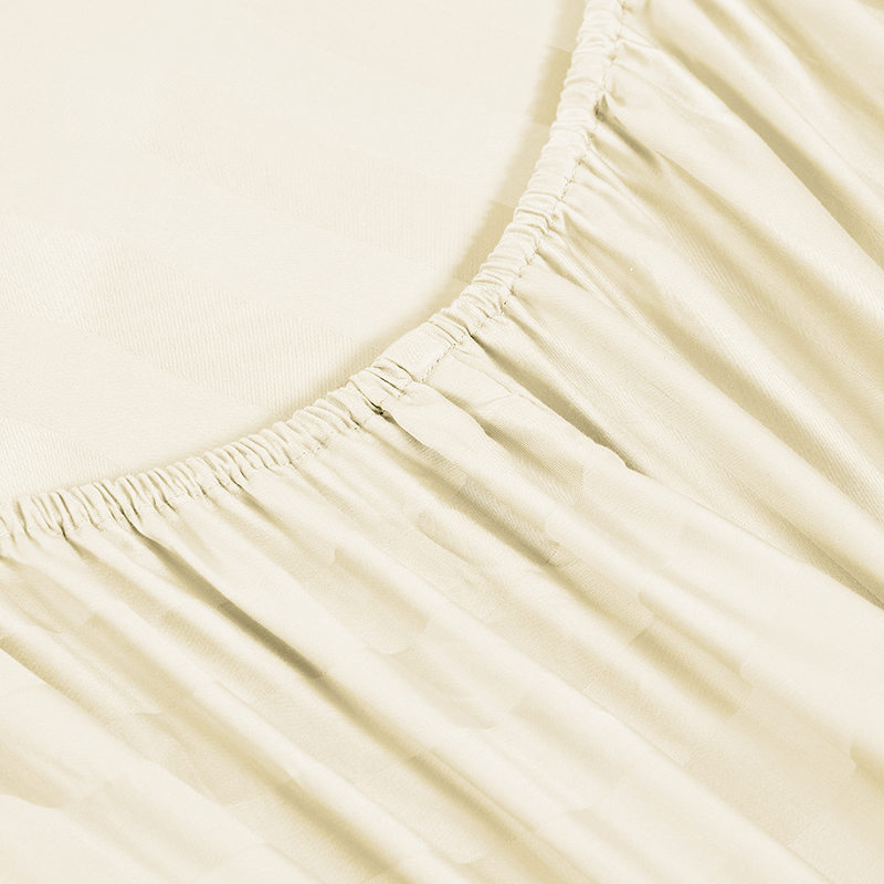 Ensemble de quatre draps en bambou satiné doux blanc froid d'été King Size