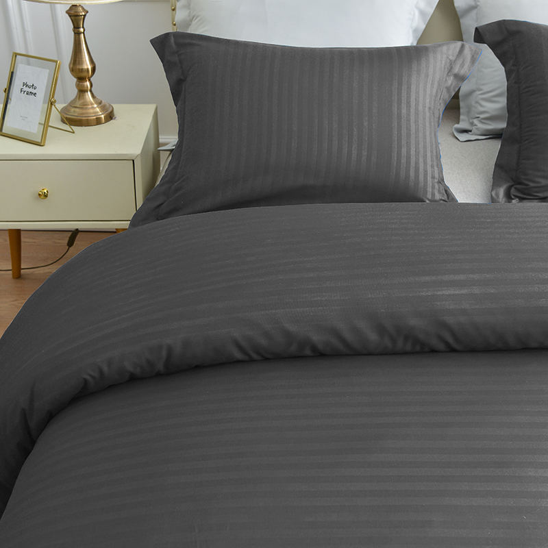 Housse de couette en microfibre infroissable avec fermeture éclair